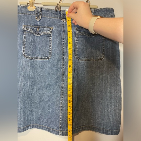 Vintage Penman’s Denim Pencil Skirt Medium Wash 90s 37”Waist - Picture 6 of 6